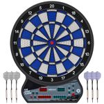 Unicorn Soft Tip Dartboard | LED Electronic Display | Automatic Scoring | 27 Games with 175 Variations | Suitable for up to 8 Players | Includes Power Adaptor & 6 Darts