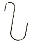 Q1 Beads 12 Pack 6" S Hooks Stainless Steel Heavy Duty S Hook Large for Hanging Indoor & Outdoor (Chrome)