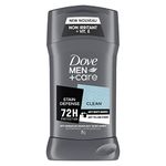 Dove Men + Care Antiperspirant Stick deodorant for 72H sweat & odour protection Stain Defense Clean anti-white marks and yellow stains 76 g