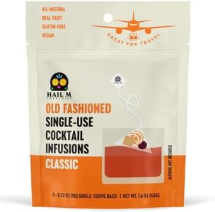 Hail M Cocktails Old Fashioned Infusion Bags – Craft Cocktail, Handcrafted with real Fruit, Natural Ingredients made in Small Batches, Alcohol Not Included, Premium Quality - 5 Sachets