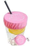 DRINKYD™ The Drink Cover for Alcohol Protection and Spiking Prevention - Washable & Reusable w/Keychain, Pink, 1 Pack