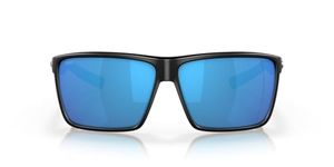 Costa Del Mar Men's Rincon Sunglasses, Black/Polarized Blue Mirrored 580g, 63 mm