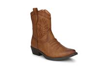 Delize Men's Tan Cowboy High Ankle Boots