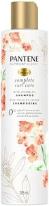 Pantene Sulfate Free Curly Hair Shampoo, Anti Frizz, Adds Shine and Definition to Curls with Jojoba Oil, Safe for Color Treated Hair, Nutrient Blends, 285 mL