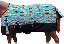 HILASON 1200D Turnout Light Winter Waterproof Rain Sheet Horse Sheet | Horse Sheet | Horse Turnout Sheet | Horse Sheets for Winter | Waterproof Turnout Sheets for Horses 75 in