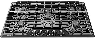 FFGC3626SB 36 ADA Compliant Built-In Gas Cooktop With 5 Sealed Burners 51000 BTU Total Output Continuous Grates Low Simmer Burner And Color-Coordinated Control Knobs: