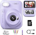 GREENKINDER 3.0 Inch 14MP Kids Instant Camera with 32GB Card, 1080P Digital Camera for Children, Gift Toy for Children from 3 – 12 Years