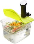 EVERIE Versatile 12-Quart Sous Vide Container with Built-in Rack and Collapsible Silicone Lid Compatible with All Sous Vide Cookers, EVC-1202-TYGJ New Model of 2022