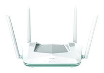 D-Link R32 EAGLE PRO AI AX3200 Smart Router with AI Wi-Fi/Traffic Optimiser, DFS, AI Parental Control, Gigabit Ports, MU-MIMO, 1024 QAM, OFDMA, WPA3, Mesh-ready. Works with Alexa/Google Assistant