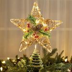Brizled Christmas Tree Star, 10'' R