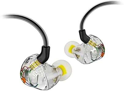 Xvive T9 in-Ear Monitor Headphones Dual Knowles BA Drivers IEM for Studio, Band Rehearsal, Live Performance (T9)