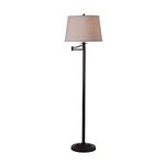 Kenroy Home 32215CBZ Riverside Swing Arm Floor Lamp, Copper Bronze Finish