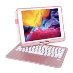 Synchro Keyboard Case for iPad 2018 (6th Gen) -2017 (5th Gen) - Pro 9.7 - Air 2&1-360 Rotatable - Wireless/BT - Backlit 7 Colours - Case with Keyboard for OS