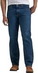 Wrangler Authentics Men's Classic 5-Pocket Relaxed Fit Flex Jean, Military Blue Flex, 46W x 32L