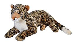 Wild Republic Jumbo African Leopard Giant Plush Soft Toy, Gifts for Kids, 76 cm