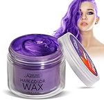 Temporary Hair Color Wax Purple, Magic Master Keratin Hair Dye Wax,3.4 Fl Oz Natural Washable Temporary Hair Color for Kids Girls Women & Men Dark Hair, Party, Cosplay, Festival & Halloween