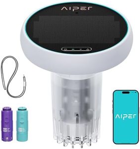 AIPER HydroComm Smart Pool Monitor, 24/7 Automatic Water Testing for Pools, Hot Tubs & Spas, 5-in-1 Accurate Digital Tester, App Control, Customized Optimization Tips, Ivory