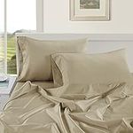 Pillow Case Covers King, Set of 2, 100% Egyptian Cotton Sateen, Soft Cool & Smooth 1000 Thread Count Pillow Cases - Linen