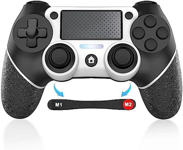 for PS4 Controller Wireless, with USB Cable,600mAh Battery,Dual Vibration,6-Axis Motion Control,3.5mm Audio Jack,Multi Touch Pad,Share Button, PS4 Controller Compatible with PS6/Slim/Pro/PC