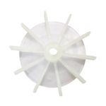 Ovicart PVC Motor Cooling Fan For 8mm Shaft White Motor Forced Cooling Pack of 1