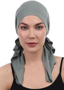 Deresina Headwear pretendu en coton Bandana pour la perte de cheveux (kaki)