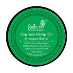 Rustic Art Cypress Hemp Oil Shampoo Butter For Dry & Damaged Hair | Sulphate, Paraben & Silicone Free | Natural & Organic | For Women & Men | 100g
