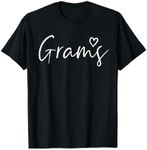 Grams Gifts For Women Grandma Heart Mother's Day Grams T-Shirt