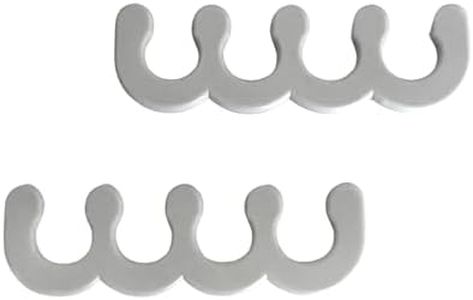 Barefoot Scientist Spaced Out Gel Toe Separator Nail Spreaders, Pedicure Toe Spacers for Women and Men, Relax and Strengthen Sore Feet, 2 Sizes Included