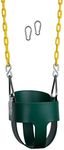 New Bounce Toddler Swing Seat - Outdoor Baby Swing, Fully Assembled with Coated Chains and Rust-Proof Stainless Steel - Your Child Will Love This Heavy Duty High Back Full Bucket Swing