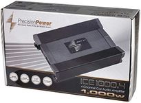 Precision Power ICE1000.4 Ice Series 1000W Class A/B 4Ch Amplifier, Gray and Black