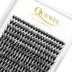 QUEWEL Cluster Lashes 240Pcs Individual Lashes 40D 0.07D Curl Mix8-14mm Lash Extensions Clusters Lashes Soft&Natural False Eyelashes Individual DIY Eyelash Extension at Home(40D 0.07D MIX8-14)