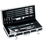 OAN Stainless Steel BBQ Grill Tool Set (13 piece) (Silver)