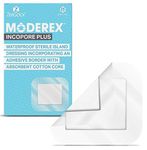 Sterile Self Adhesive Waterproof Island Dressing Latex Free with Transparent Border and 100% Cotton Absorbent pad x 25 (6cm x 7cm x 25)