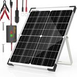 SOLPERK 25W 12V Solar Battery Charger, Waterpoof Solar Panel Kit with Energy Saving Controller for Car RV Trailer Marine Boat Motorcycle Truck Tractor Etc