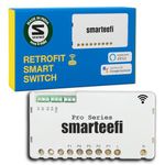 Smarteefi WiFi 5 Node (4Node+1Fan Node) PRO SERIES Smart Switch, Retrofit Solution, Works with existing switches, Compatible with Alexa & Google Home(PRO-SERIES, 5 Node(4 Light+1 Fan))