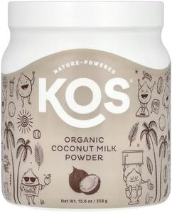 KOS Organic Coconut Milk Powder, USDA Certified Organic - 0g Sugar, MCT Plant Based Creamer for Coffee, Smoothies, Vegan, Keto, Paleo Friendly, Non-GMO, Gluten or Dairy- 12.6oz, 179 Servings