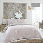 GC GAVENO CAVAILIA Luxurious Harmony Bed Set with Duvet Cover and Pillow Cases, Polyester-Cotton, [ Double - Blush Pink ]