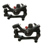 2 Pcs Disc Brake Sets Universal Front and Rear Disc Brakes Wear Disc Brake Caliper Set Resistant Bike Hydraulic Disc Brakes for Most Standard Mountain Bikes Road Bike(without rotor)