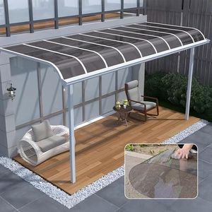 Quvex Pc Endurance Board, 2mm Clear Greenhouse Roof Panels, Polycarbonate Roofing Sheet, Pergola Plastic Roofing Panels, UV Rainproof Durable, for Patios/Roof/Carport, Easy to Cut