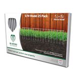 Dig Defence - The Original Animal Barrier Fence, Small/Medium - 75’ Total Length - No Dig Fence, 25 Pack