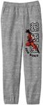 Dragon Ball Z Son Goku with Kanji Name and English Text Youth Athletic Heather Gray Graphic Jogger Pants-Small