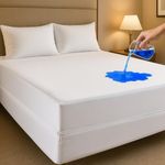 4AS Premium Waterproof Mattress Encasement – Bed Bug & Dust Mite Proof, Zipped Mattress Protector Small Double Bed (122x190+30 cm)