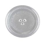 UTIZ 255mm | 10'' Inch Universal Microwave Turntable Glass Replacement Plate Tray with 3 Fixers Strong Durable Scratch-Resistant