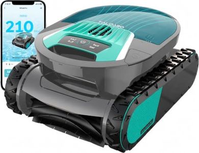 BRINBO Pleco Pro Cordless Robotic Pool Cleaner for Inground Pools, Automatic Pool Vacuum with App Control, Smart Navigation, Wall Climbing, Waterline Cleaning & Dual-Layer Filtration, Stone Gray
