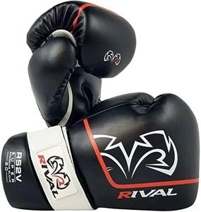 RIVAL Boxing RS2V 2.0 Super Sparring Gloves - Uses a Single Strap, Hook and Loop System Instead of Laces, Soft Inner Lining