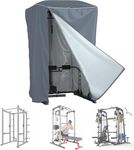 WJYZHM Power Cage Cover,Strength Training Power Cage Covers,84" H x 47" L x 69" W-Squat Rack Cage Accessories Outdoor And indoor Universal Dust and Waterproof Four-Season Protective Cover-Grey