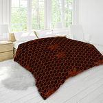 ACESQUARE Blanket For Double Bed | Mink Polyester 500 TC AC Blanket/Comforter/Quilt/Duvet/kambal For Double Bed. (Brown, Double Bed)