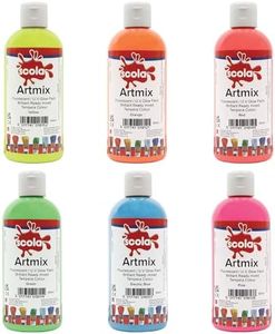Pintura fluorescente de Scola Zi-OJWG-SXRQ ArtMix, volumen de 300 ml, paquete de 6