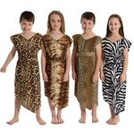 Charlie Crow Caveman or Cavegirl Costume for kids. Tiger pattern. One size 5-9 years