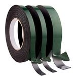 TUPARKA 30 Meters Foam Tape Double Sided Black Sponge Tape Waterproof Mounting Tape for Cars Trims Numberplates, 10m Each Roll